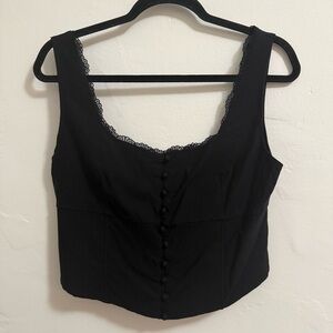 Top with Lace Trim